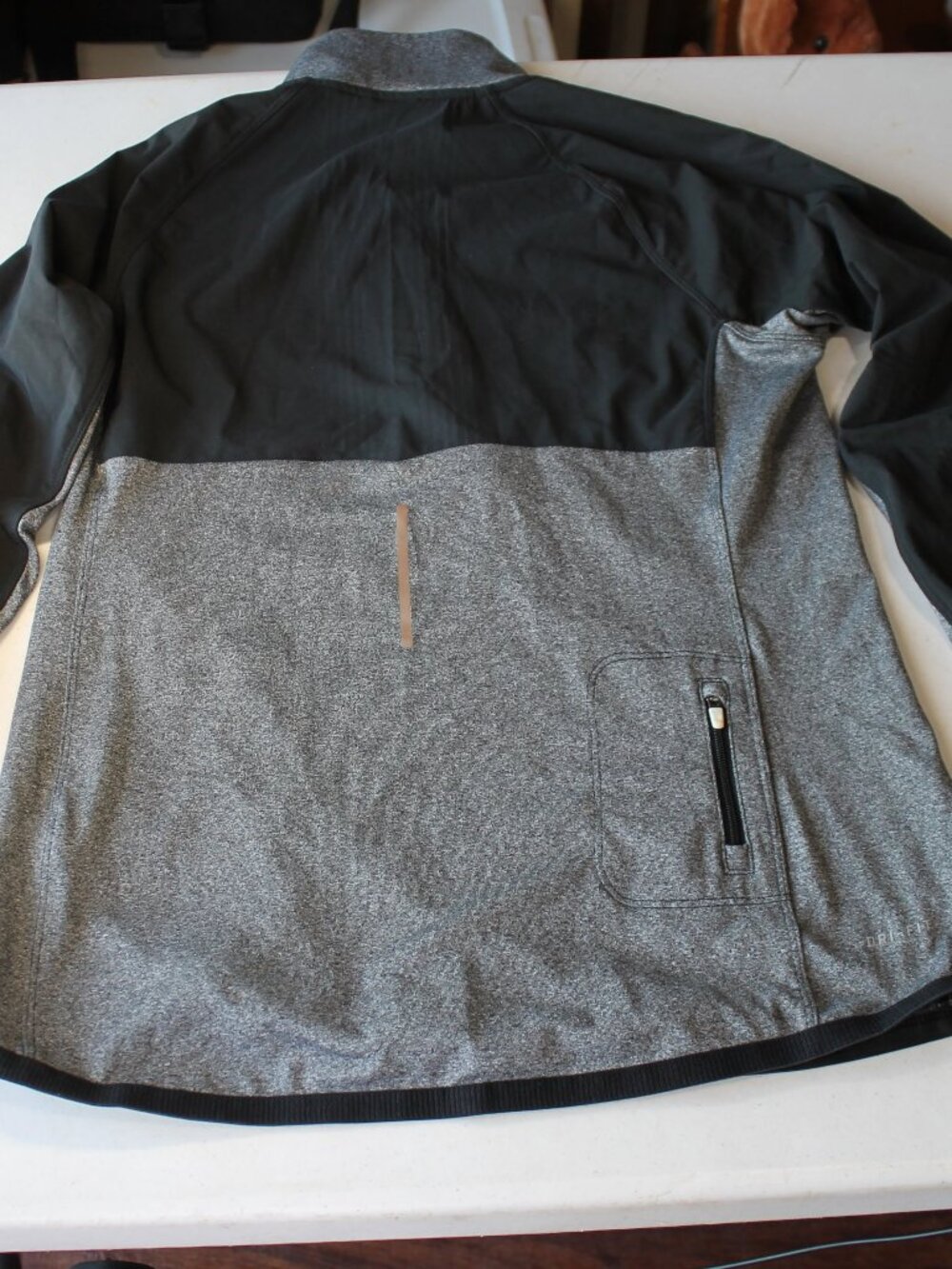 Nike Dri-FIT Heather Gray Full Zip Hooded Training Jacket Size M - Picture 7 of 11
